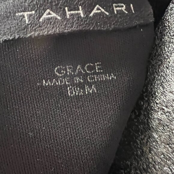 Tahari Black Faux Suede Knee High Boots Size 8.5 - Picture 7 of 8